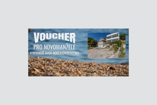 Dárkový poukaz / voucher - vzor k editaci | dovolená v Chorvatsku
